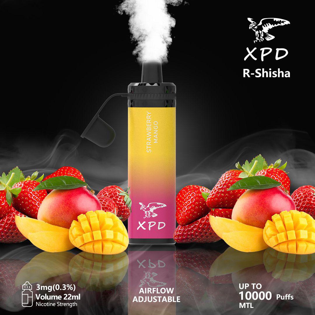 XPD BAR R Shisha 10000 Puffs Disposable Vape 3mg Nicotine In UAE