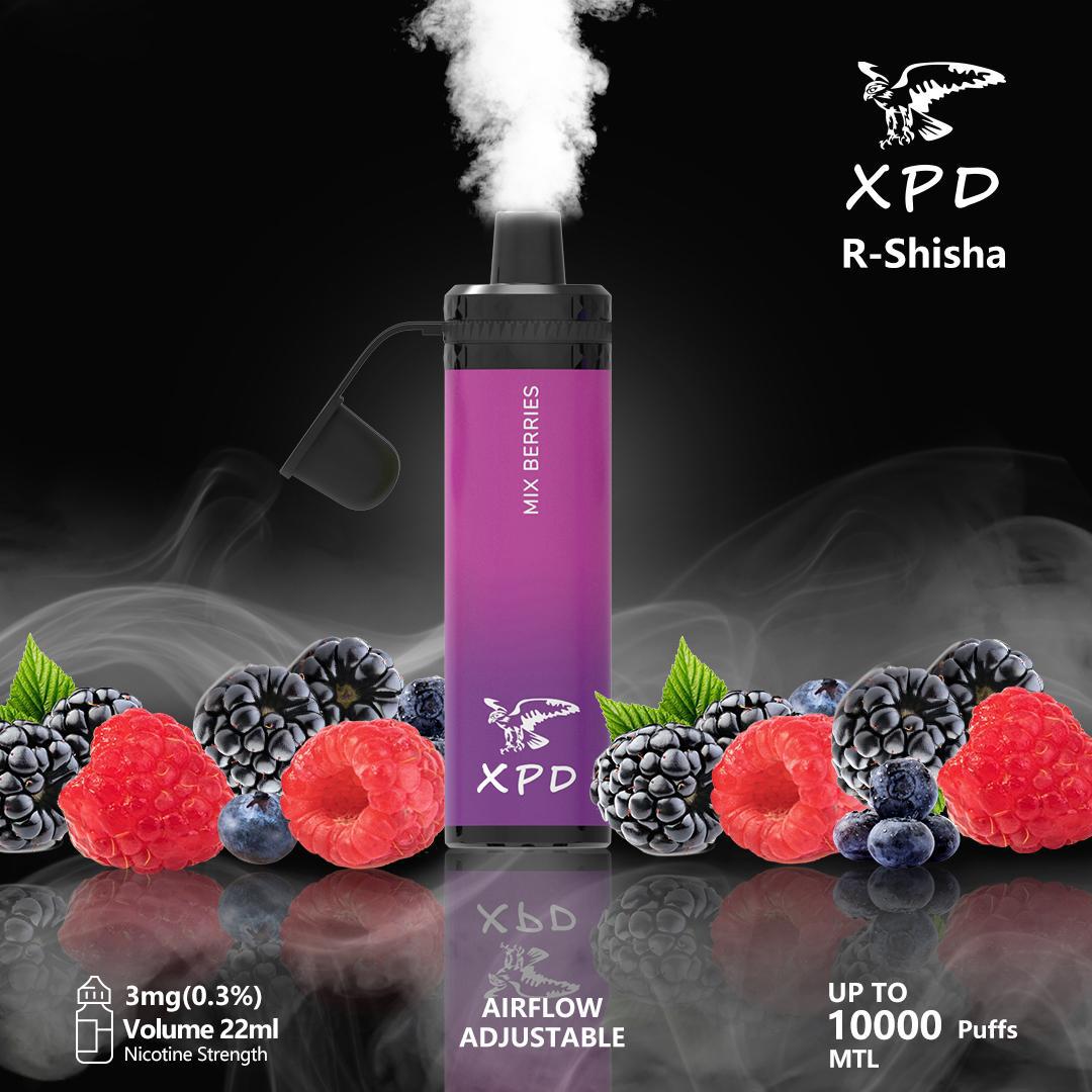 XPD BAR R Shisha 10000 Puffs Disposable Vape 3mg Nicotine In UAE