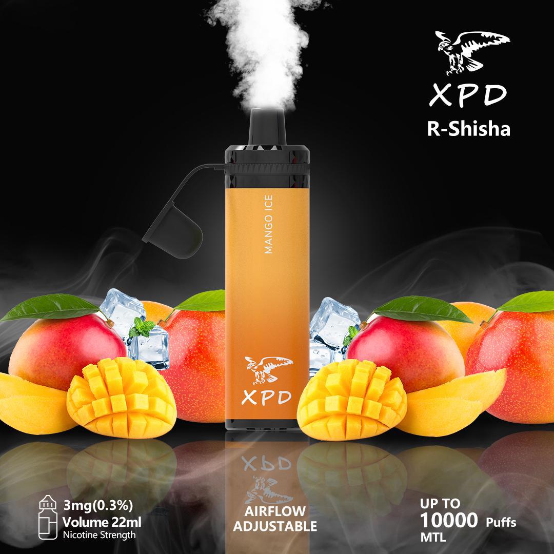 XPD BAR R Shisha 10000 Puffs Disposable Vape 3mg Nicotine In UAE