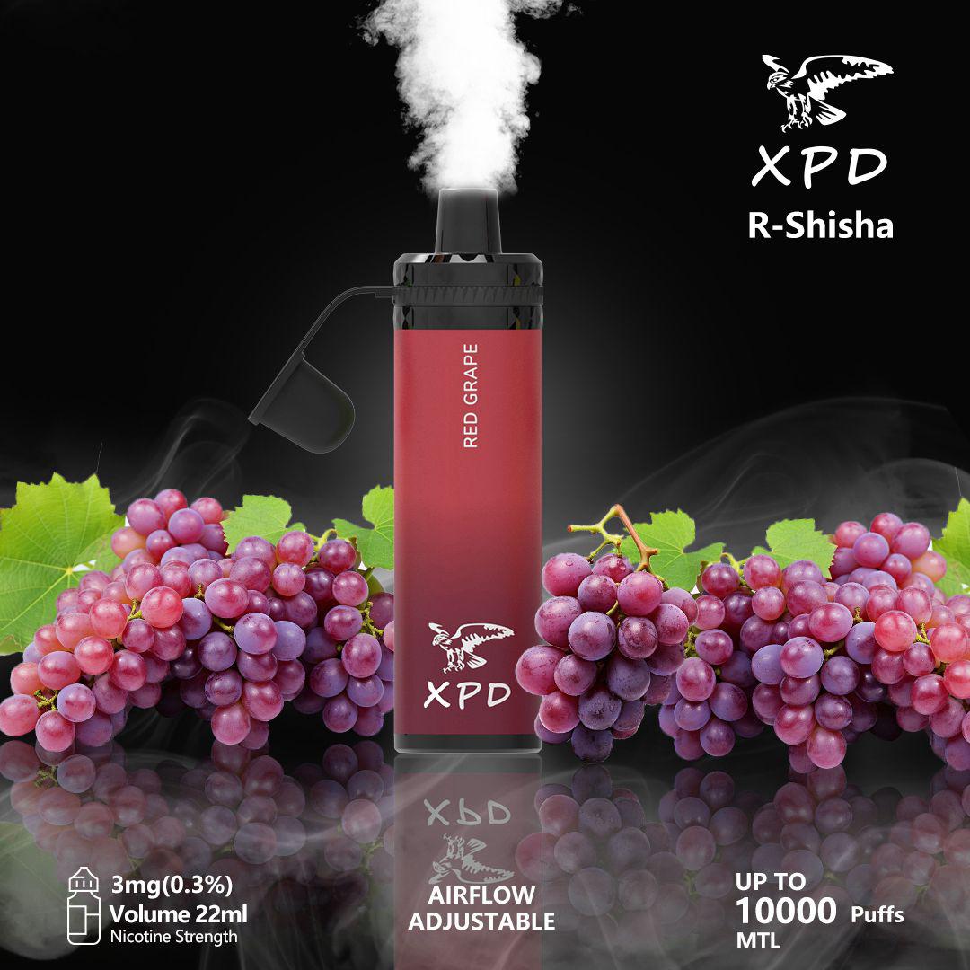 XPD BAR R Shisha 10000 Puffs Disposable Vape 3mg Nicotine In UAE