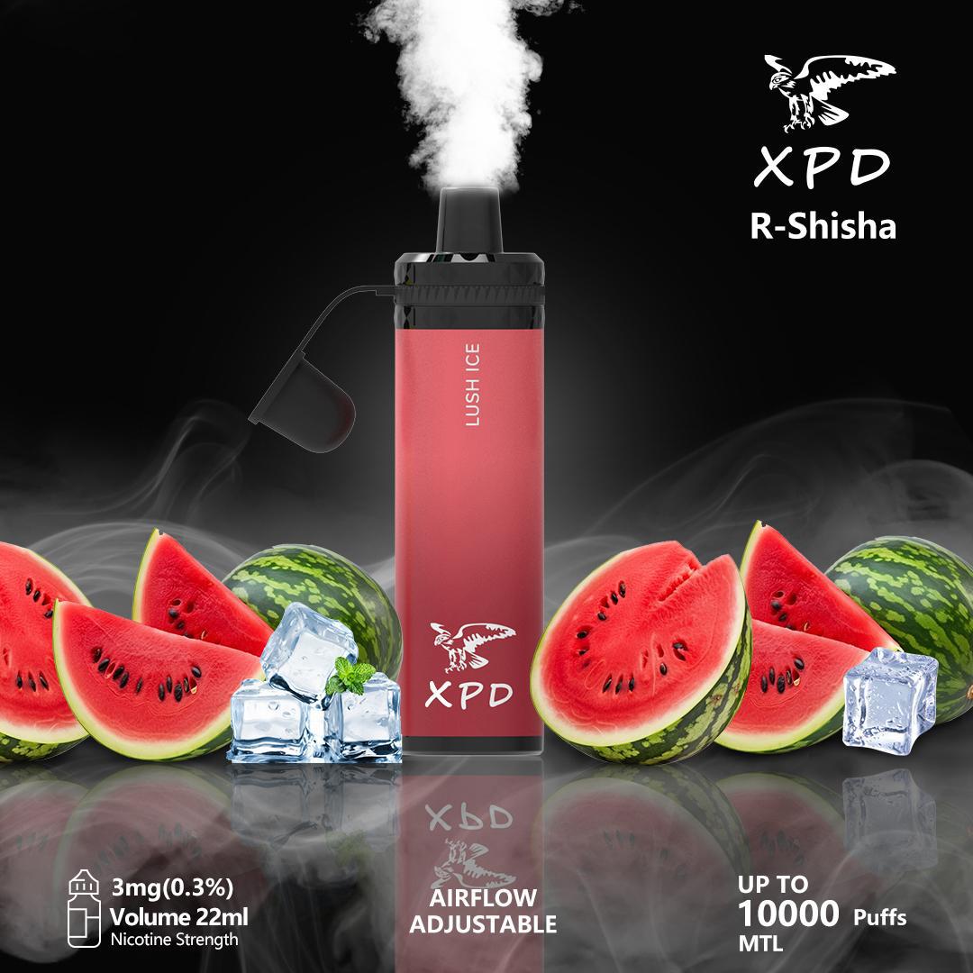 XPD BAR R Shisha 10000 Puffs Disposable Vape 3mg Nicotine In UAE