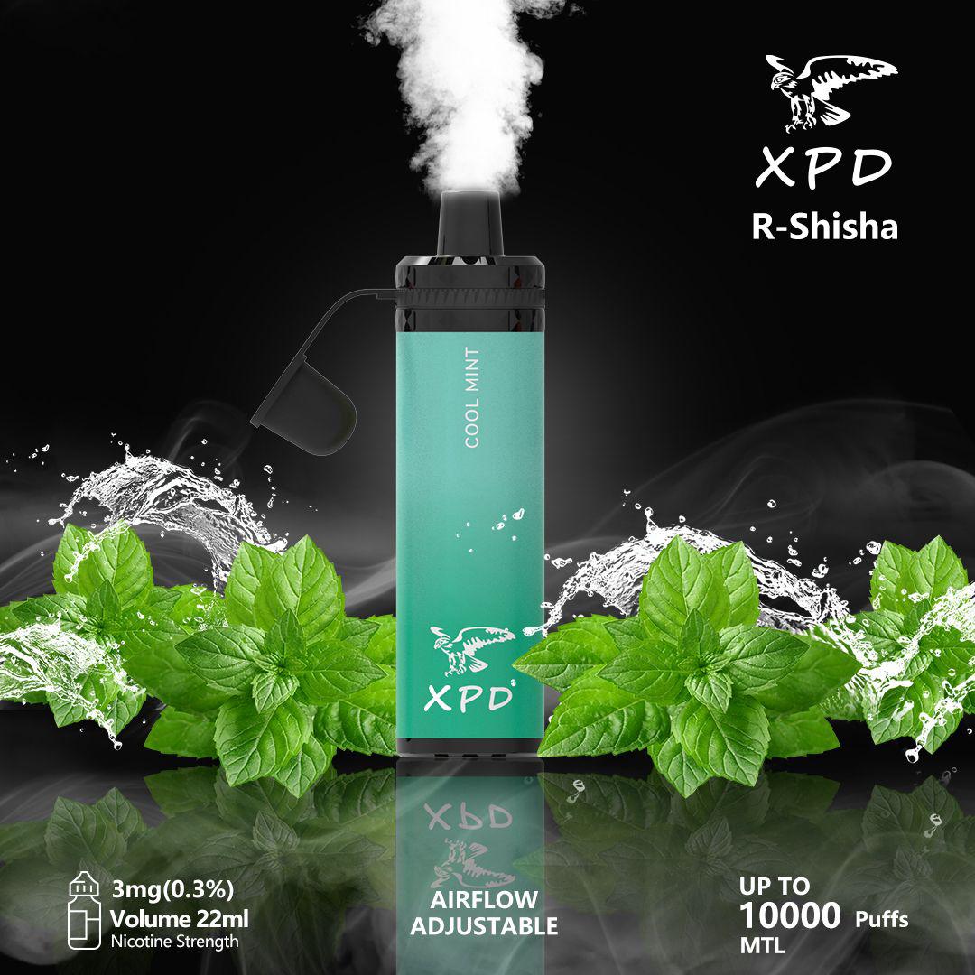 XPD BAR R Shisha 10000 Puffs Disposable Vape 3mg Nicotine In UAE