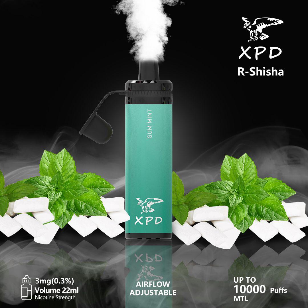 XPD BAR R Shisha 10000 Puffs Disposable Vape 3mg Nicotine In UAE