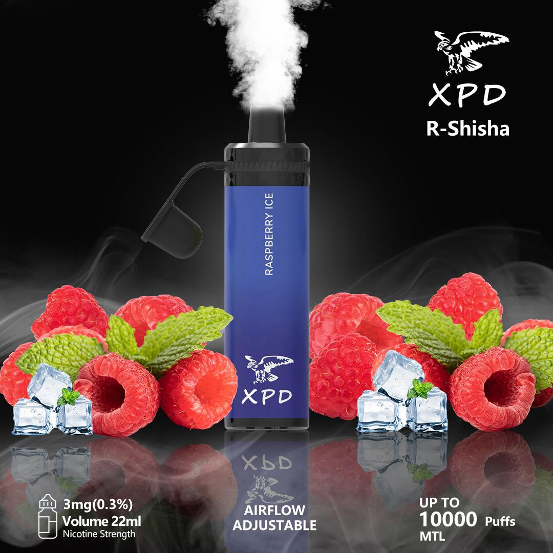 XPD BAR R Shisha 10000 Puffs Disposable Vape 3mg Nicotine In UAE