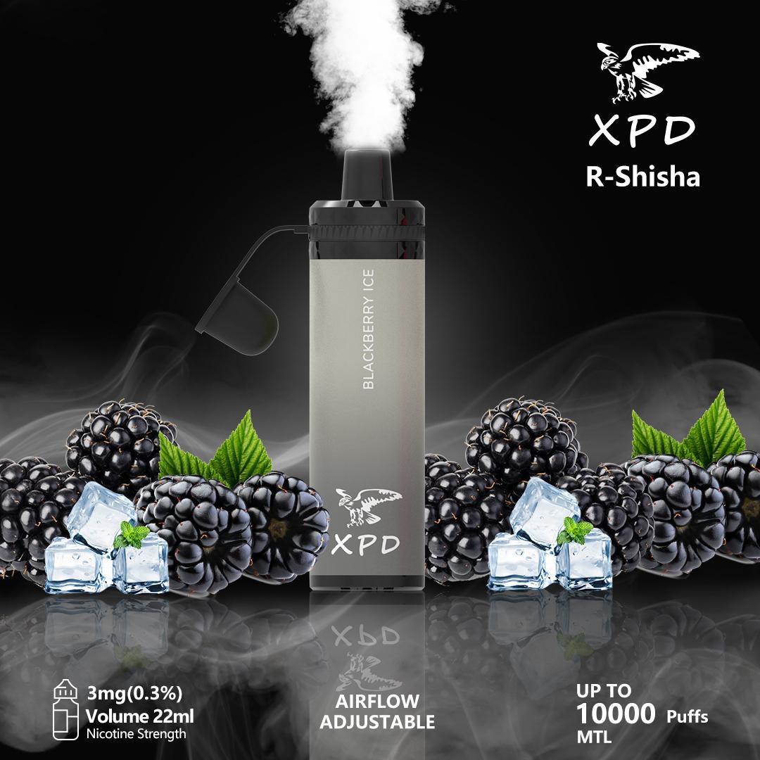 XPD BAR R Shisha 10000 Puffs Disposable Vape 3mg Nicotine In UAE