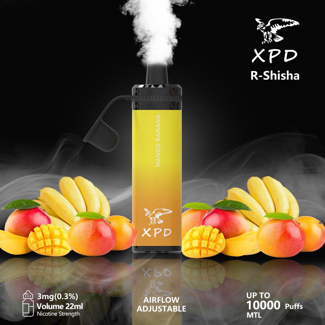 XPD BAR R Shisha 10000 Puffs Disposable Vape 3mg Nicotine In UAE