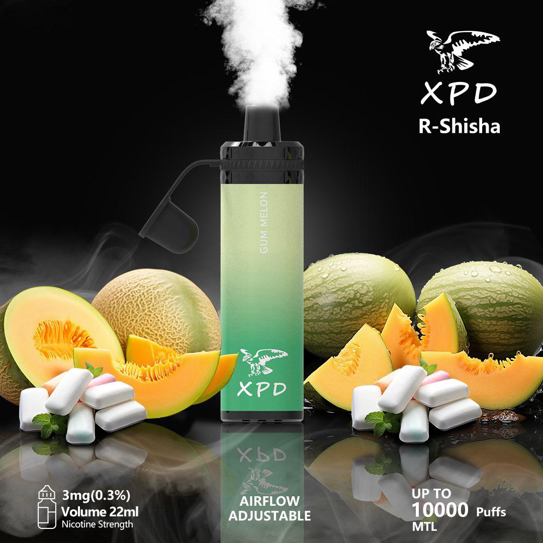 XPD BAR R Shisha 10000 Puffs Disposable Vape 3mg Nicotine In UAE