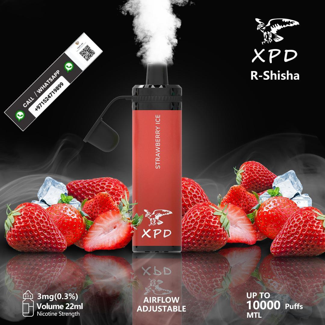 XPD BAR R Shisha 10000 Puffs Disposable Vape 3mg Nicotine In UAE