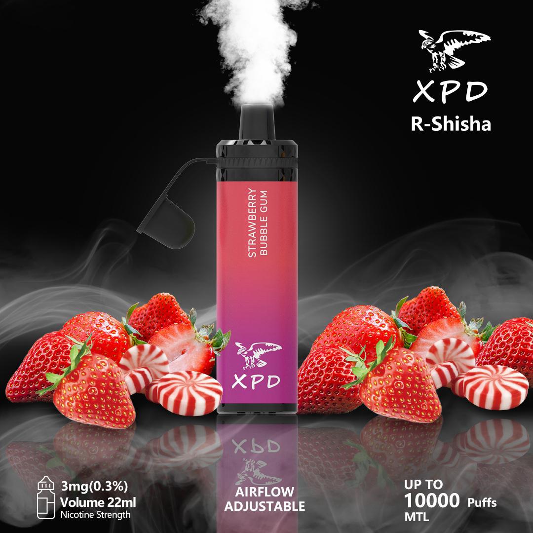 XPD BAR R Shisha 10000 Puffs Disposable Vape 3mg Nicotine In UAE