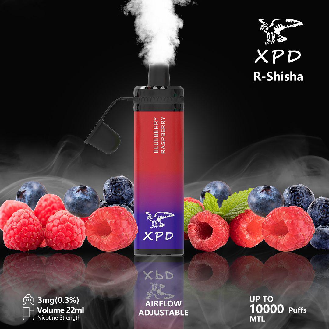 XPD BAR R Shisha 10000 Puffs Disposable Vape 3mg Nicotine In UAE